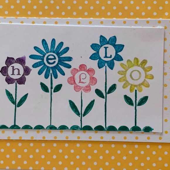 Homemade Hello Card - Picture 2 of 2